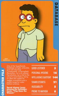 2007 Top Trumps Specials The Simpsons Classic Collection Volume 2 #NNO Database Front
