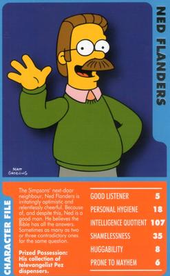 2007 Top Trumps Specials The Simpsons Classic Collection Volume 2 #NNO Ned Flanders Front