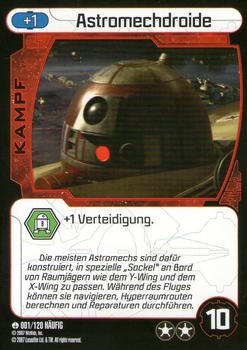2007 Star Wars Pocketmodel TCG (German Version) #1 Astromech Droid Front