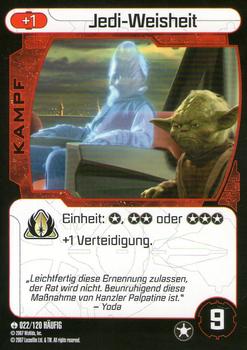 2007 Star Wars Pocketmodel TCG (German Version) #22 Jedi Wisdom Front