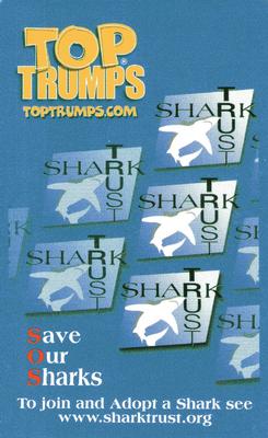 2003 Top Trumps Sharks #NNO Shortfin Mako Shark Back