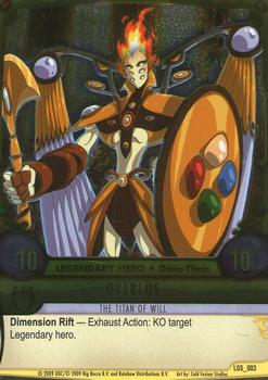 2009 Upper Deck Huntik - Legendary Saga #3 Overlos - Legendary Titan of Will Front