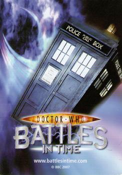 2007 Doctor Who Battles in Time Invader #2 Carrionite 1 Back
