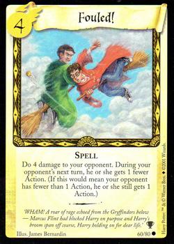 2001 Wizards Harry Potter Quidditch Cup TCG #60 Fouled! Front