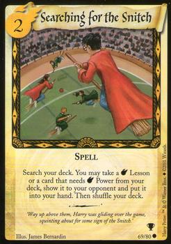 2001 Wizards Harry Potter Quidditch Cup TCG #69 Searching for the Snitch Front