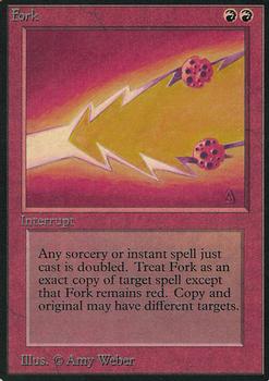 1993 Magic the Gathering Alpha #NNO Fork Front