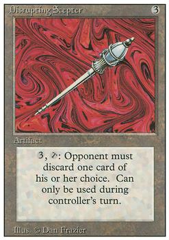 1994 Magic the Gathering Revised Edition #NNO Disrupting Scepter Front