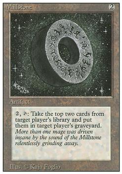 1994 Magic the Gathering Revised Edition #NNO Millstone Front