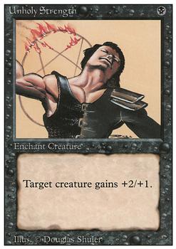 1994 Magic the Gathering Revised Edition #NNO Unholy Strength Front