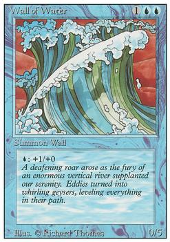 1994 Magic the Gathering Revised Edition #NNO Wall of Water Front