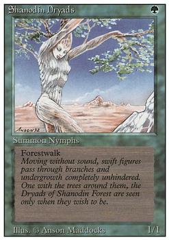 1994 Magic the Gathering Revised Edition #NNO Shanodin Dryads Front