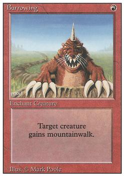 1994 Magic the Gathering Revised Edition #NNO Burrowing Front