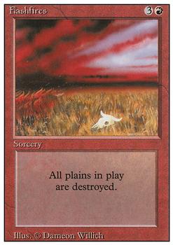 1994 Magic the Gathering Revised Edition #NNO Flashfires Front