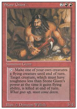 1994 Magic the Gathering Revised Edition #NNO Stone Giant Front