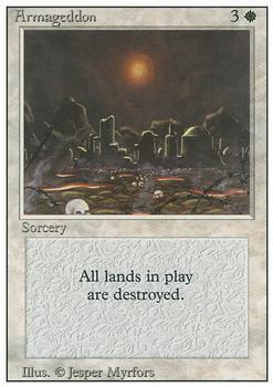 1994 Magic the Gathering Revised Edition #NNO Armageddon Front