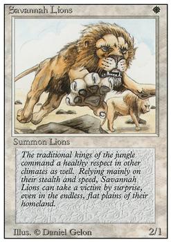 1994 Magic the Gathering Revised Edition #NNO Savannah Lions Front