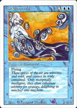 1994 Magic the Gathering Revised Edition #NNO Air Elemental Front
