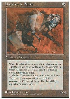 1995 Magic the Gathering 4th Edition #NNO Clockwork Beast Front