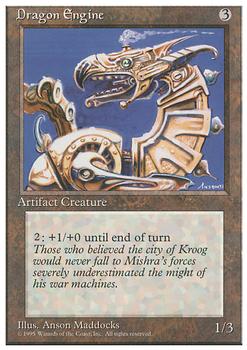 1995 Magic the Gathering 4th Edition #NNO Dragon Engine Front