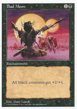 1997 Magic the Gathering 5th Edition #NNO Bad Moon Front