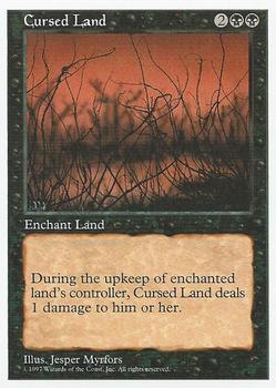1997 Magic the Gathering 5th Edition #NNO Cursed Land Front