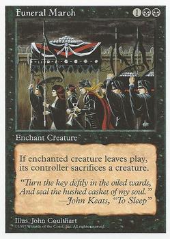1997 Magic the Gathering 5th Edition #NNO Funeral March Front