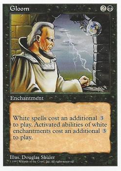 1997 Magic the Gathering 5th Edition #NNO Gloom Front