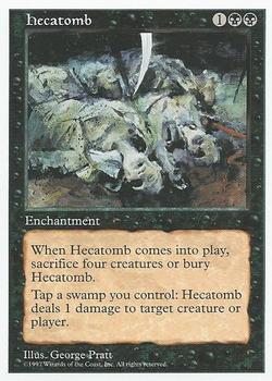 1997 Magic the Gathering 5th Edition #NNO Hecatomb Front