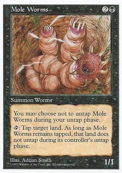 1997 Magic the Gathering 5th Edition #NNO Mole Worms Front