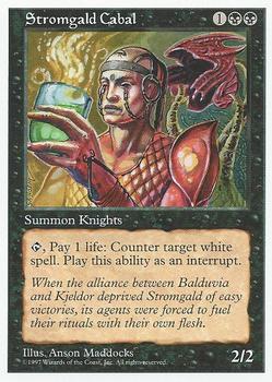1997 Magic the Gathering 5th Edition #NNO Stromgald Cabal Front