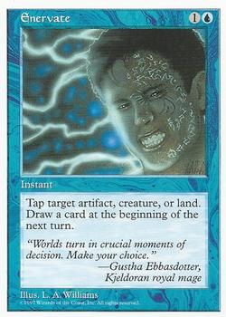 1997 Magic the Gathering 5th Edition #NNO Enervate Front