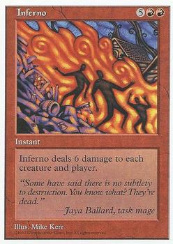 1997 Magic the Gathering 5th Edition #NNO Inferno Front