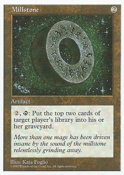 1997 Magic the Gathering 5th Edition #NNO Millstone Front