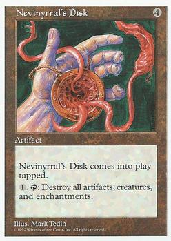 1997 Magic the Gathering 5th Edition #NNO Nevinyrral's Disk Front