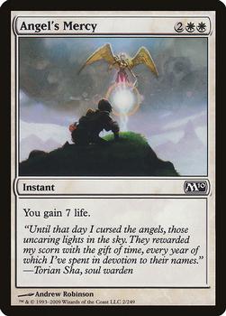 2009 Magic the Gathering 2010 Core Set #2 Angel's Mercy Front