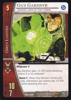 2005 Upper Deck Entertainment DC VS System Green Lantern Corps #DGL-008 Guy Gardner: Strong Arm of the Corps Front