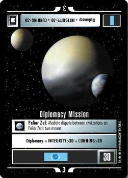 1995 Decipher Star Trek Premiere Unlimited Edition Beta #NNO Diplomacy Mission Front