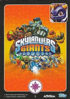 2012 Skylander Giants European Edition #5 Spyro Back
