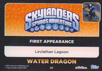 2012 Skylander Giants European Edition #80 Water Dragon Back