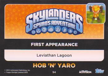 2012 Skylander Giants European Edition #94 Hob N' Yaro Back