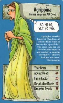 2009 Top Trumps Specials Horrible Histories #NNO Agrippina Front