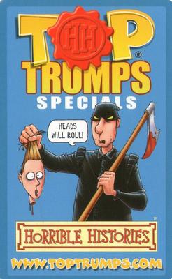 2009 Top Trumps Specials Horrible Histories #NNO Attila The Hun Back
