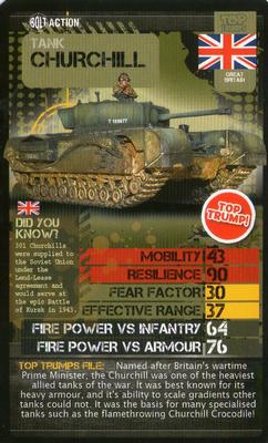 2014 Top Trumps Bolt Action WW2 Battle Units #NNO Churchill Front