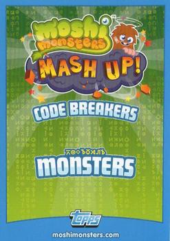 2012 Topps Moshi Monsters Mash Up Code Breakers #54 Zommer Back