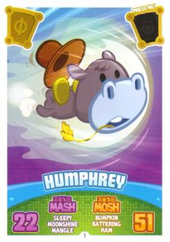 2012 Topps Moshi Monsters Mash Up Code Breakers #1 Humphrey Front