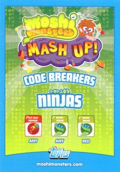 2012 Topps Moshi Monsters Mash Up Code Breakers #31 Sooki-Yaki Back
