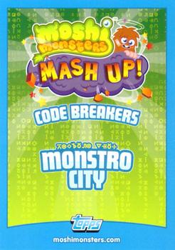 2012 Topps Moshi Monsters Mash Up Code Breakers #91 Buster Bumblechops Back