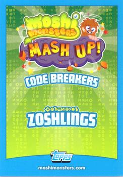 2012 Topps Moshi Monsters Mash Up Code Breakers #145 Dr C Fingz Back