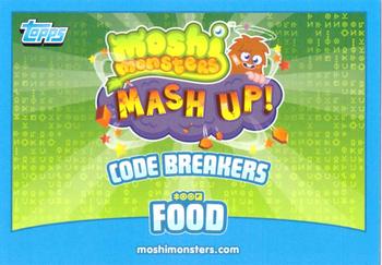 2012 Topps Moshi Monsters Mash Up Code Breakers #147 Bangers and Mash Back