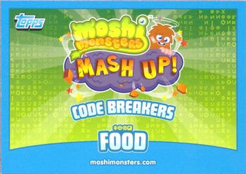 2012 Topps Moshi Monsters Mash Up Code Breakers #154 Chocolate Coated Broccoli Back